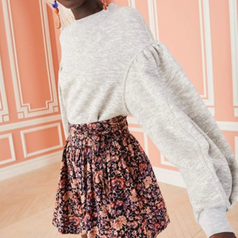 ULLA JOHNSON LULU PULLOEVER HEATHER GRAY